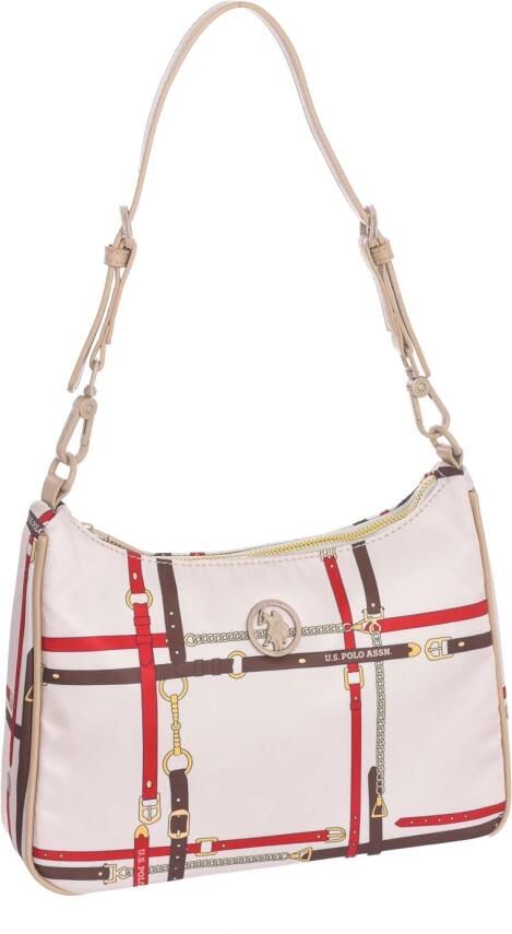 U.s. Polo Assn. Synthetische Baguette Tas met Ritssluiting Beige Dames - Foto 3
