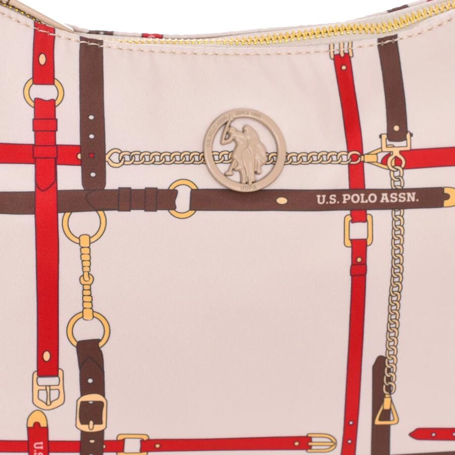 U.s. Polo Assn. Synthetische Baguette Tas met Ritssluiting Beige Dames