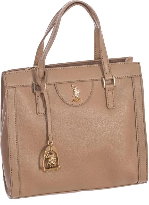U.s. Polo Assn. Synthetische Handtas met Ritssluiting Beige Dames - Foto 3