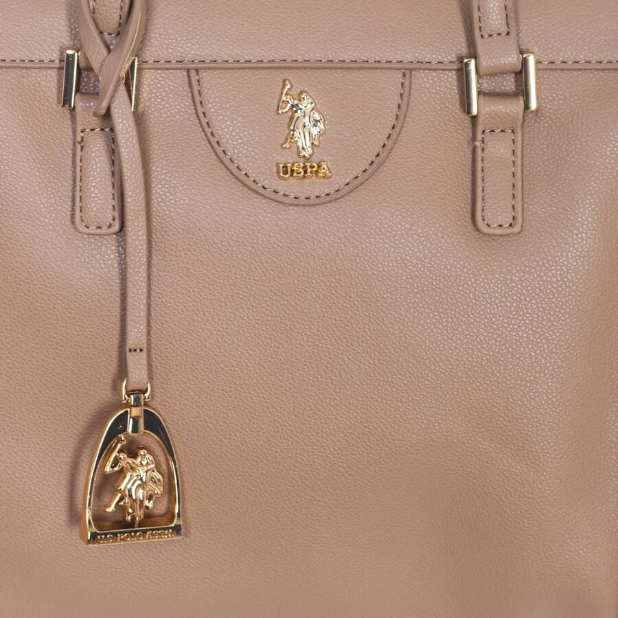 U.s. Polo Assn. Synthetische Handtas met Ritssluiting Beige Dames