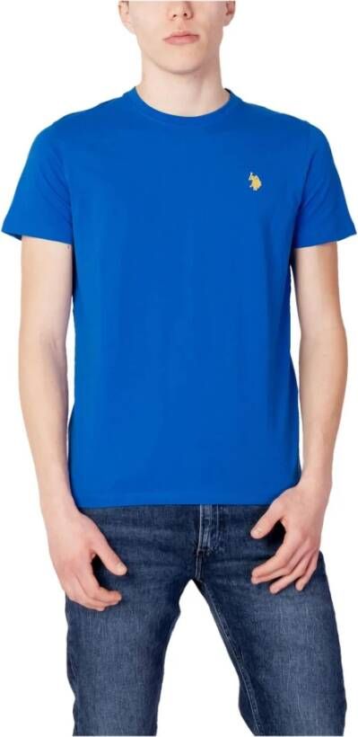 U.s. Polo Assn. Lichtblauw T-shirt met Lange Mouwen Blue Heren