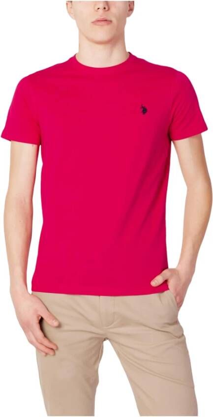 U.s. Polo Assn. Klassieke pasvorm katoenen T-shirt Pink Heren