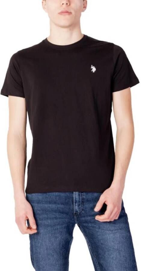 U.s. Polo Assn. Heren Zwart T-shirt Black Heren