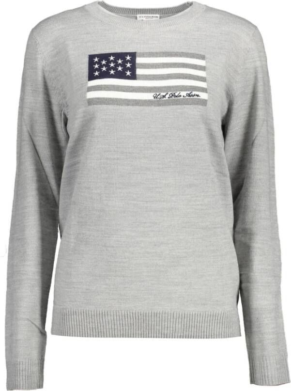 U.s. Polo Assn. Grijze Dames Top met Lange Mouwen Gray Dames