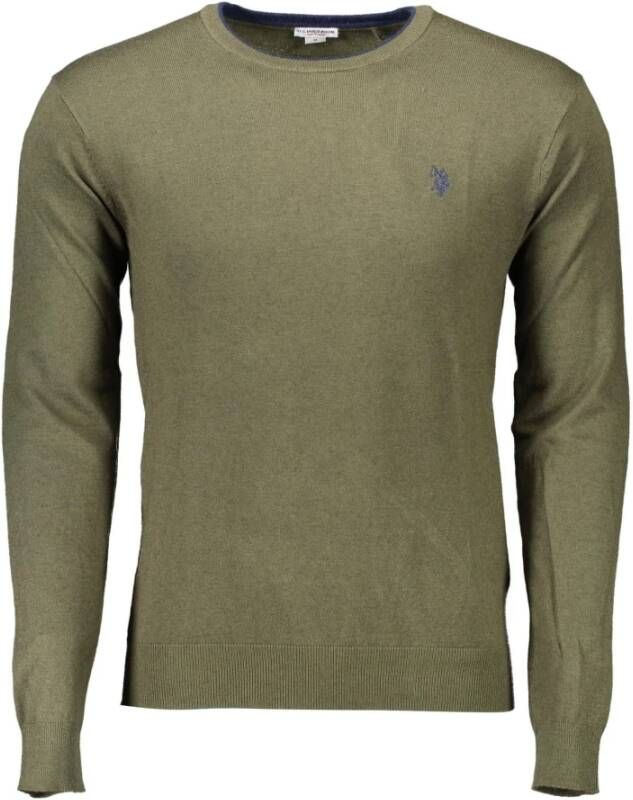 U.s. Polo Assn. Groene Viscose Pullover voor Mannen Green Heren