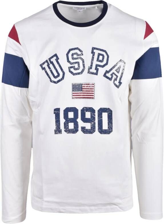 U.s. Polo Assn. Witte T-shirt voor heren White Heren