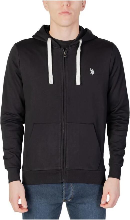 U.s. Polo Assn. Zwarte Hoodie van Katoen Black Heren - Foto 4