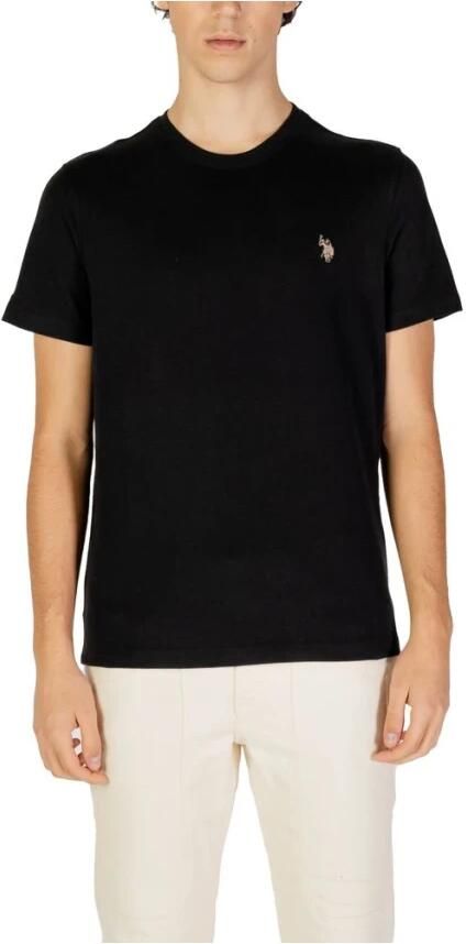 U.s. Polo Assn. Zwarte Katoenen Heren Polo Shirt Black Heren - Foto 5