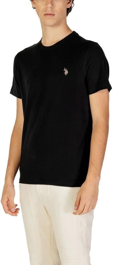 U.s. Polo Assn. Zwarte Katoenen Heren Polo Shirt Black Heren - Foto 4