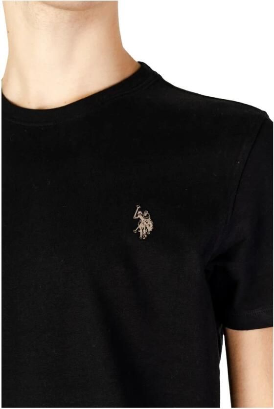 U.s. Polo Assn. Zwarte Katoenen Heren Polo Shirt Black Heren - Foto 1