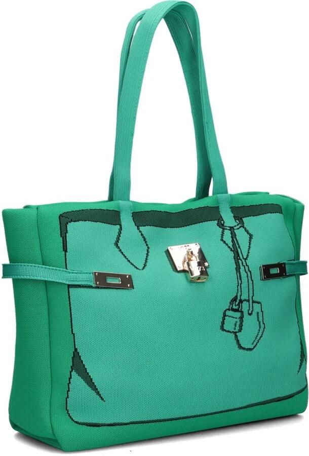 V73 Groene Textiel Shopper Venere Shopping Green Dames