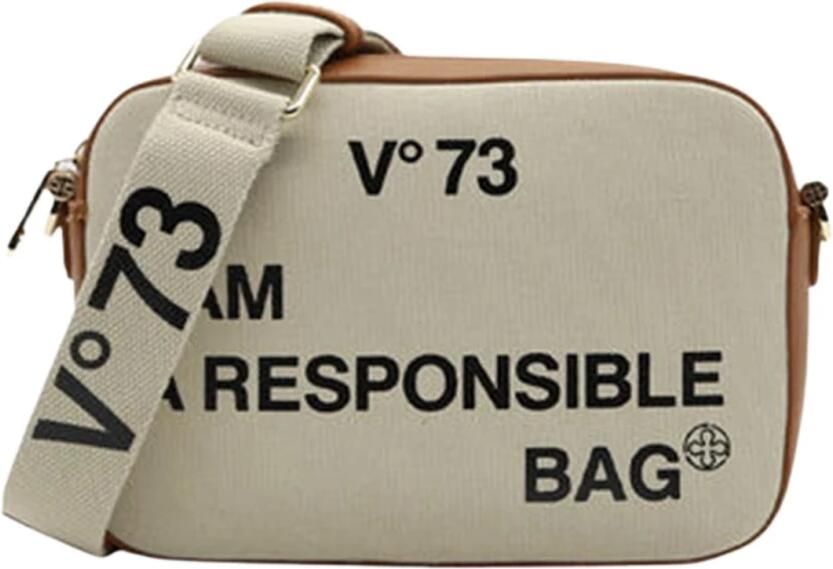 V73 Beige Schoudertas Responsibility Bis Camera Bag