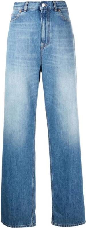 Valentino Archief Patch Jeans Blue Dames
