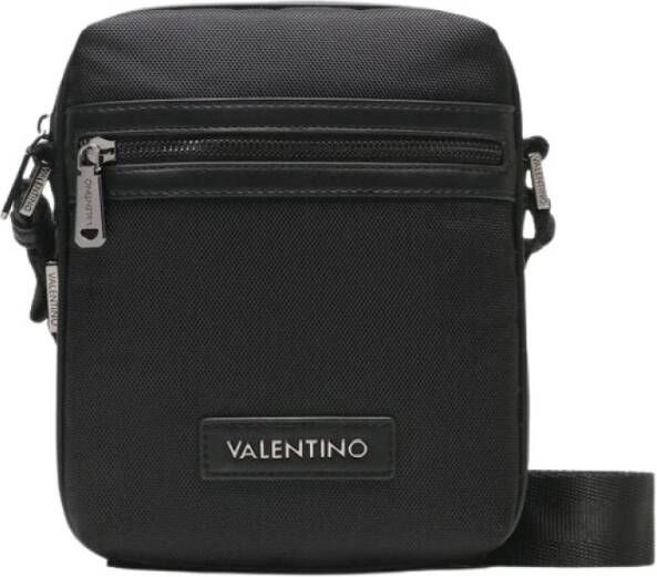 Valentino by Mario Valentino Zwarte Crossbody Tas met Verstelbare Band Black Heren
