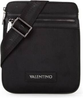 Valentino by Mario Valentino Zwarte Crossbody Tas met Verstelbare Band Black Heren
