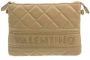 Valentino by Mario Valentino Gewatteerde Clutch Tas met Ritssluiting Beige Dames - Thumbnail 1