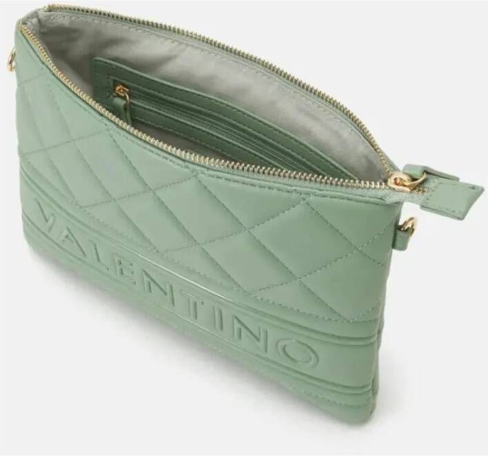 Valentino by Mario Valentino Gewatteerde clutch tas met ritssluiting Groen Dames