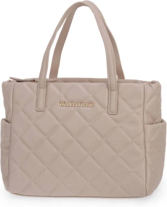 Valentino by Mario Valentino Beige Leatherlook Ocarina Shopper Tas Beige Dames