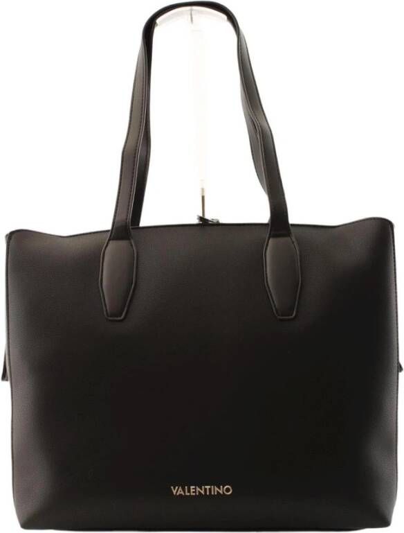 Valentino by Mario Valentino Zwarte Leren Tote Tas Arepa Black Dames