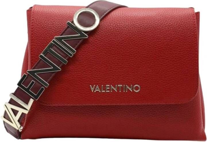 Valentino by Mario Valentino Rode Schoudertas met Afneembare Handvat Red Dames