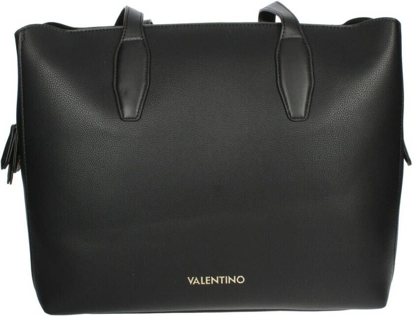 Valentino by Mario Valentino Zwarte Leren Tote Tas Arepa Black Dames