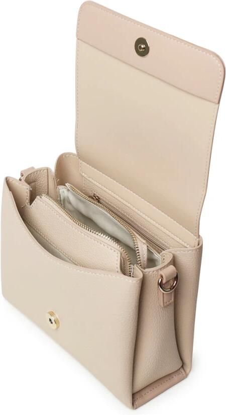 Valentino by Mario Valentino Rechthoekige Flap Handtas in Ecru Beige Dames - Foto 4