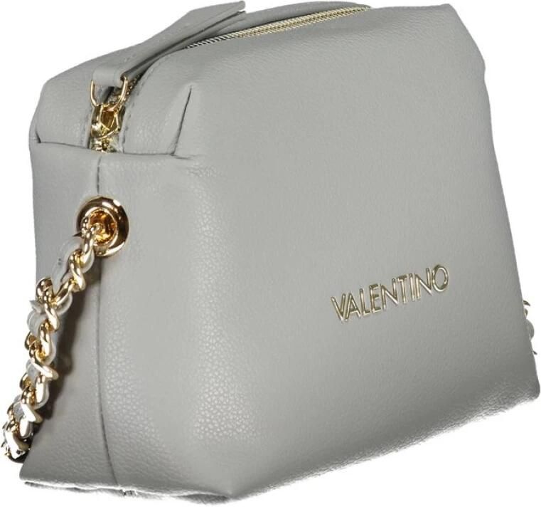Valentino by Mario Valentino Grijze Schoudertas met Ketting en Rits Gray Dames