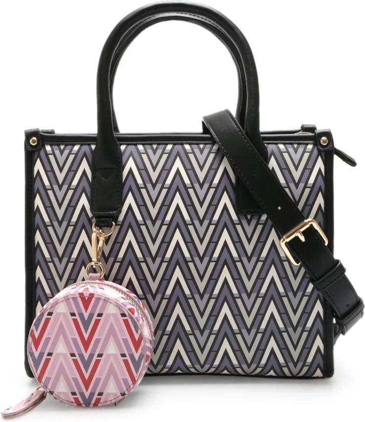 Valentino by Mario Valentino Dames Handtas met Afneembare Schouderband uit de Lente Zomer Collectie Black Dames