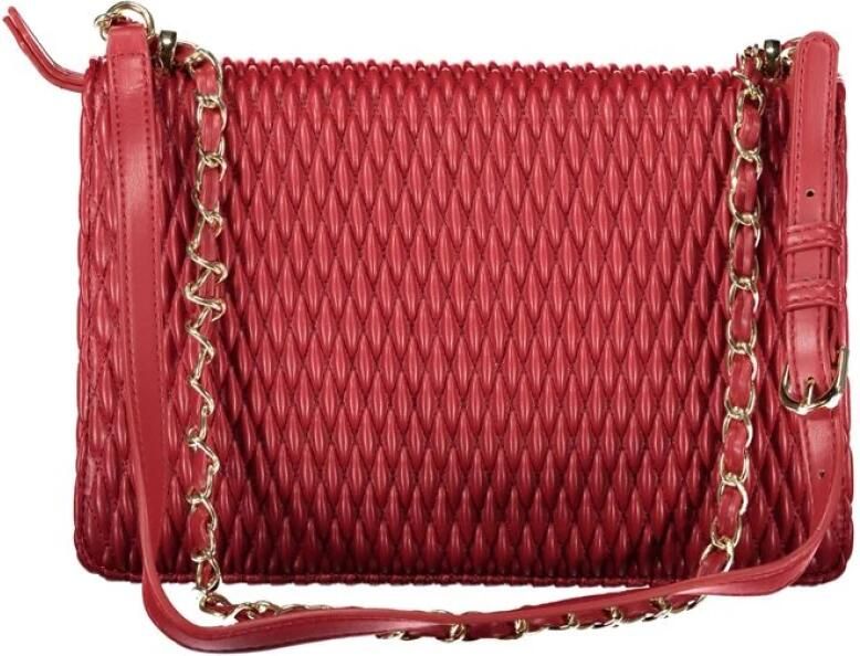 Valentino by Mario Valentino Rode Ketting Crossbody Tas met Rits Red Dames - Foto 2