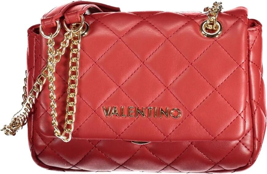 Valentino by Mario Valentino Rode Ketting Crossbody Tas met Clip Sluiting Red Dames - Foto 3