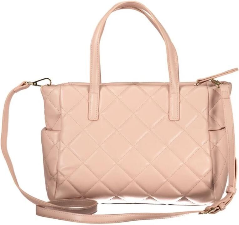Valentino by Mario Valentino Roze Dames Tas met Handvatten en Verstelbare Riem Pink Dames
