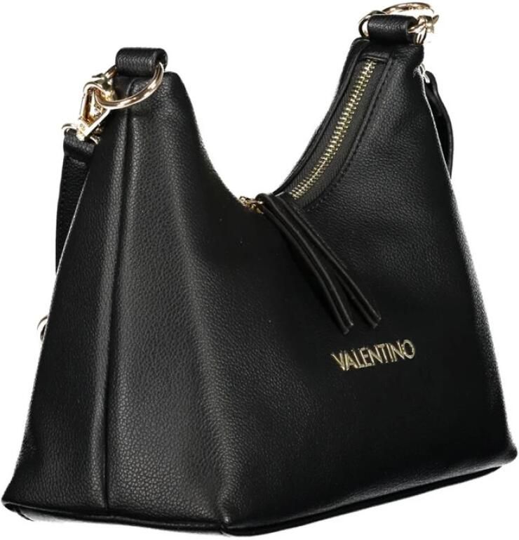 Valentino by Mario Valentino Zwarte schoudertas met kettingriem Black Dames