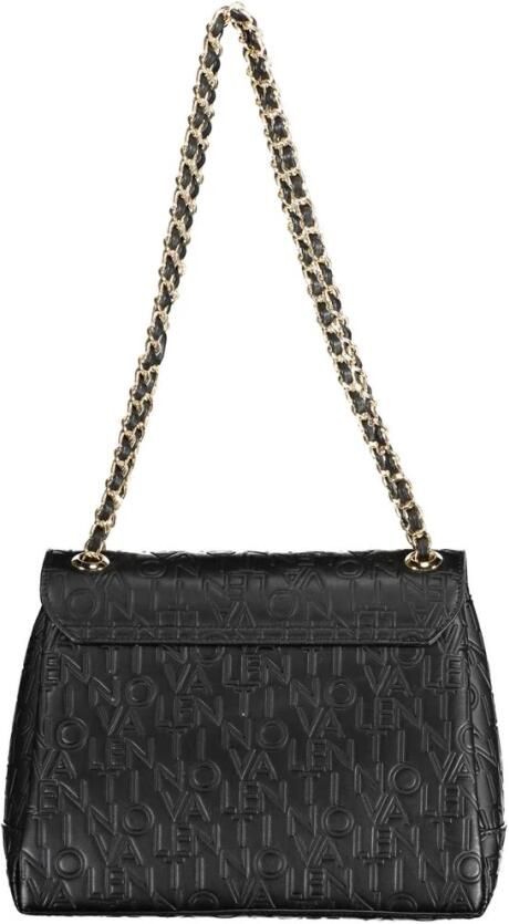 Valentino by Mario Valentino Zwarte Schoudertas met Ketting en Rits- en Knoopsluiting Black Dames - Foto 2