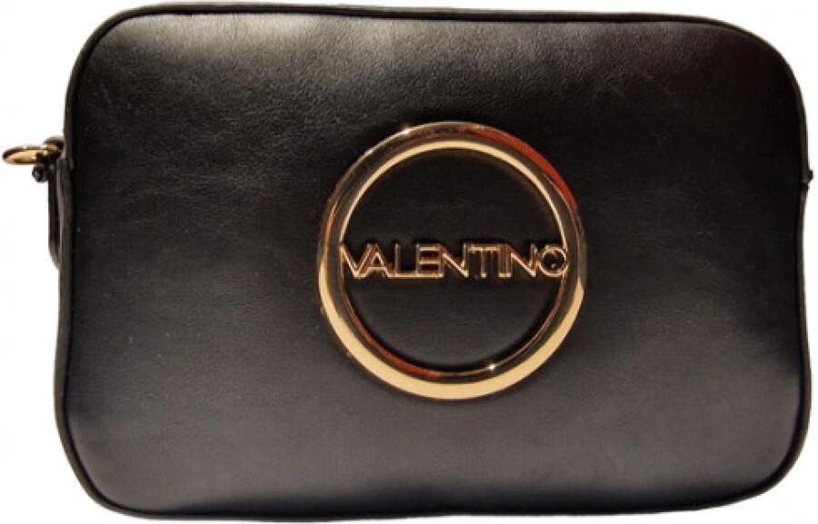 Valentino by Mario Valentino Zwarte Rechthoekige Handtas met Gouden Logo Black Dames - Foto 2