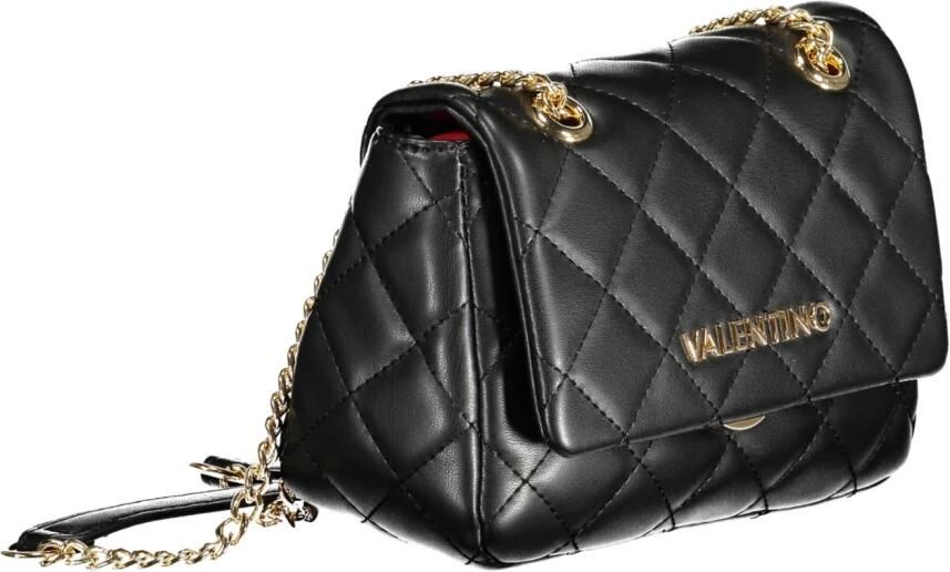 Valentino by Mario Valentino Zwarte Polyethyleen Ketting Schoudertas Black Dames - Foto 2