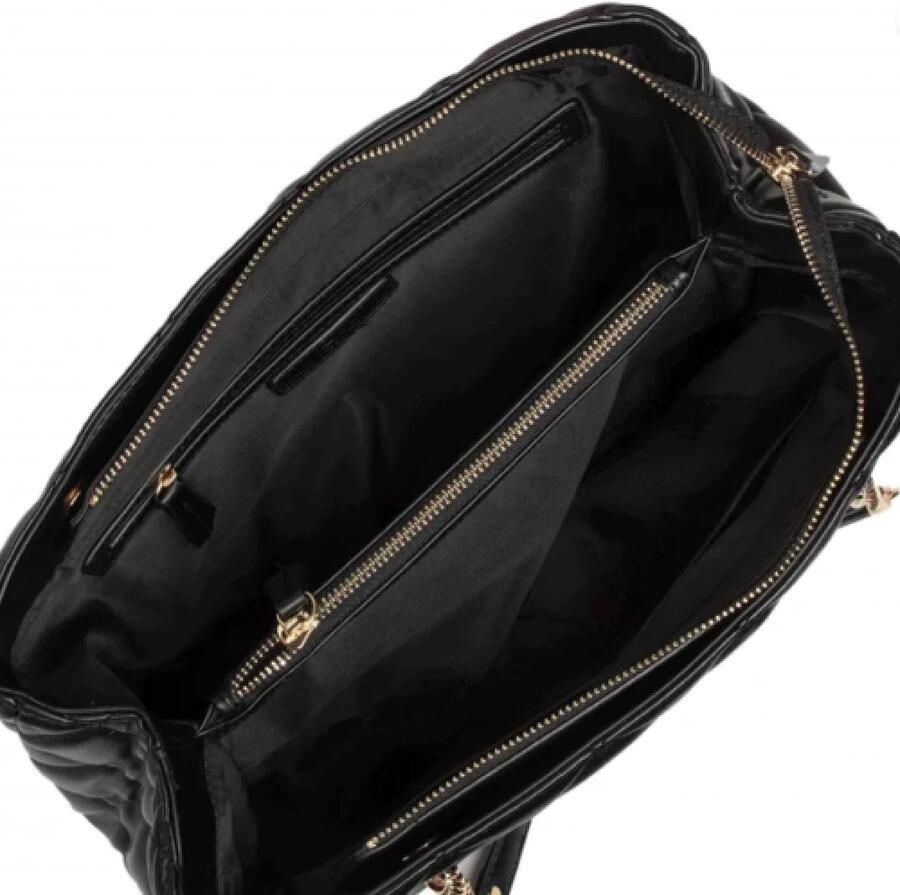 Valentino by Mario Valentino Gewatteerde Shopper met Ritssluiting en Logo Detail Black Dames - Foto 3