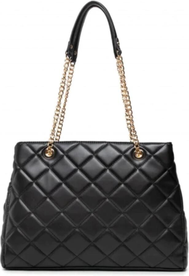 Valentino by Mario Valentino Gewatteerde Shopper met Ritssluiting en Logo Detail Black Dames - Foto 4