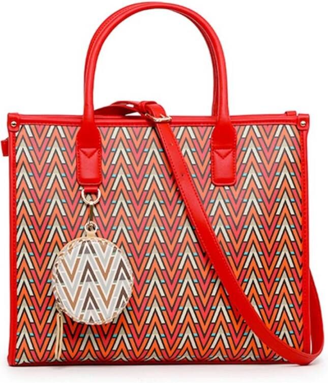Valentino by Mario Valentino Dames Handtas voor Lente Zomer met Afneembare Schouderband Red Dames