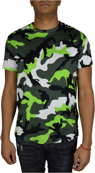 Valentino Camouflage-print t-shirt Groen Heren