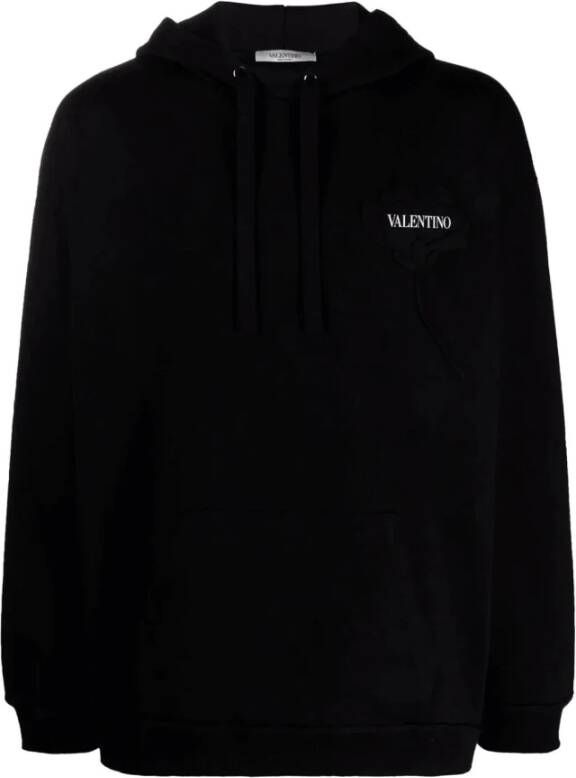 Valentino Katoenen Logo Sweatshirt Black Heren