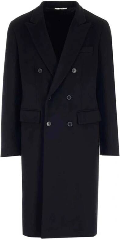 Valentino Double-Breasted Coats Zwart Heren