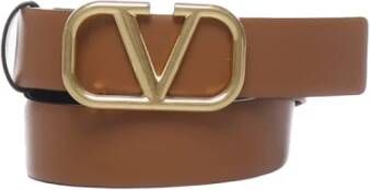 Valentino Garavani Katoenen Blend Riemen Brown Dames