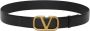 Valentino Garavani VLogo Signature Zwart Leren Riem Zwart Heren - Thumbnail 5