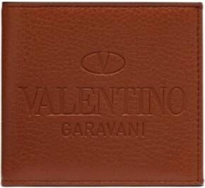Valentino Garavani Bifold Kaarthouder Portemonnee Bruin Heren