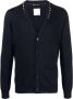 Valentino Garavani Blauwe V-hals Cardigan met Onbenoemde Studs Blauw Heren - Thumbnail 1