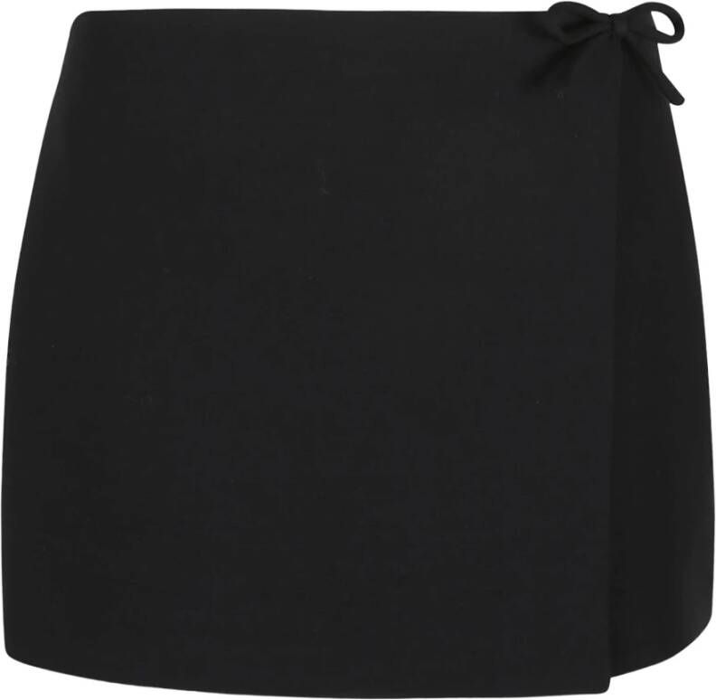 Valentino Garavani Elegant Noir Skirt Pant Zwart Dames