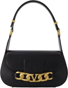 Valentino Garavani Crossbody bags V Logo Chain Shoulder Bag Calfskin in black