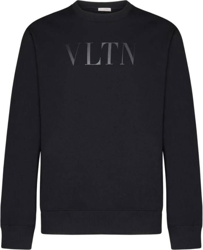 Valentino Garavani Katoenen Sweatshirt met Vltn Print Zwart Heren