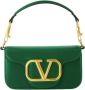 Valentino Garavani Hobo bags V Logo Small Shoulder Bag Leather in groen - Thumbnail 1