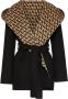 Valentino Garavani Omkeerbare Dubbele Jas Toile Iconographe Black Dames - Thumbnail 1
